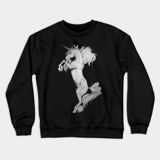 Rearing Unicorn Pencil Crewneck Sweatshirt